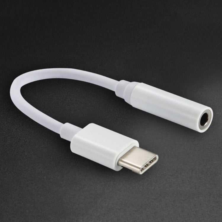 12,5cm USB-C / Type-C Stecker auf 3,5mm Audio-Buchse Adapter Konverter, 12,5cm Type-C auf 3,5mm