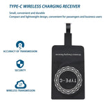 5V 800mA Qi Standard Wireless Charging Receiver mit USB-C / Type-C Anschluss, für Type-C Handys
