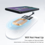5V 800mA Qi Standard Wireless Charging Receiver mit USB-C / Type-C Anschluss, für Type-C Handys