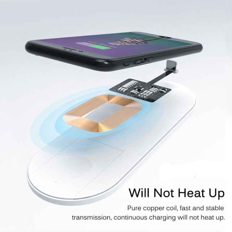 5V 800mA Qi Standard Wireless Charging Receiver mit USB-C / Type-C Anschluss, für Type-C Handys