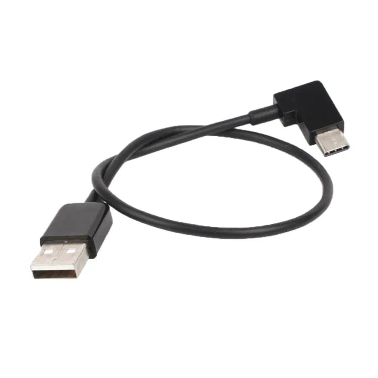 30 cm langes USB-auf-USB-C-/Typ-C-Winkel-Datenkabel für DJI SPARK / MAVIC PRO / Phantom 3 &amp; 4 / Inspire 1 &amp; 2, USB auf USB-C/Typ-C