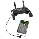 30 cm Micro-USB-auf-USB-C-/Typ-C-Konverter-Datenkabelanschluss für DJI Mavic Pro &amp; Spark Fernsteuerung, Smartphones, Tablets, Micro-USB auf USB-C/Typ-C