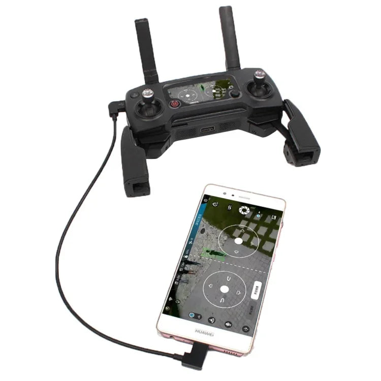 30 cm Micro-USB-auf-USB-C-/Typ-C-Konverter-Datenkabelanschluss für DJI Mavic Pro &amp; Spark Fernsteuerung, Smartphones, Tablets, Micro-USB auf USB-C/Typ-C