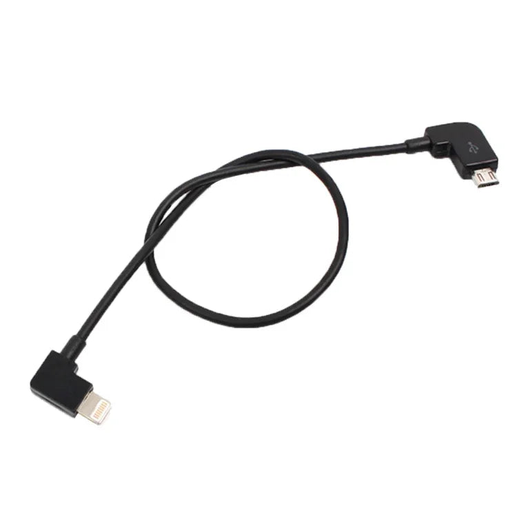 30 cm langes Micro-USB-auf-8-Pin-Konverter-Datenkabel mit Anschluss für DJI Mavic Pro &amp; Spark &amp; ​​Mavic 2 Pro &amp; Mavic 2 Zoom Fernsteuerung, iPhone, iPad, Micro-USB auf 8 Pin