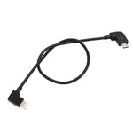 30 cm langes Micro-USB-auf-8-Pin-Konverter-Datenkabel mit Anschluss für DJI Mavic Pro &amp; Spark &amp; ​​Mavic 2 Pro &amp; Mavic 2 Zoom Fernsteuerung, iPhone, iPad, Micro-USB auf 8 Pin