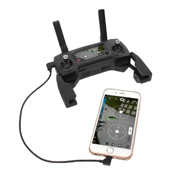 30 cm langes Micro-USB-auf-8-Pin-Konverter-Datenkabel mit Anschluss für DJI Mavic Pro &amp; Spark &amp; ​​Mavic 2 Pro &amp; Mavic 2 Zoom Fernsteuerung, iPhone, iPad, Micro-USB auf 8 Pin
