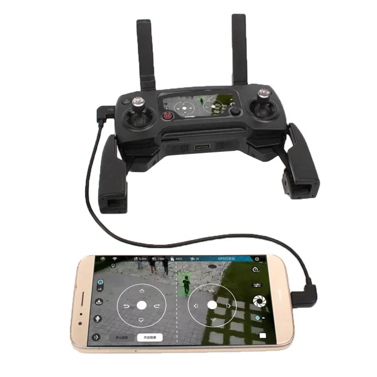 30 cm langes Micro-USB-zu-Micro-USB-Konverter-Datenkabel mit Anschluss für DJI Mavic Pro &amp; Spark Fernsteuerung, Smartphones, Tablets, Micro-USB zu Micro-USB