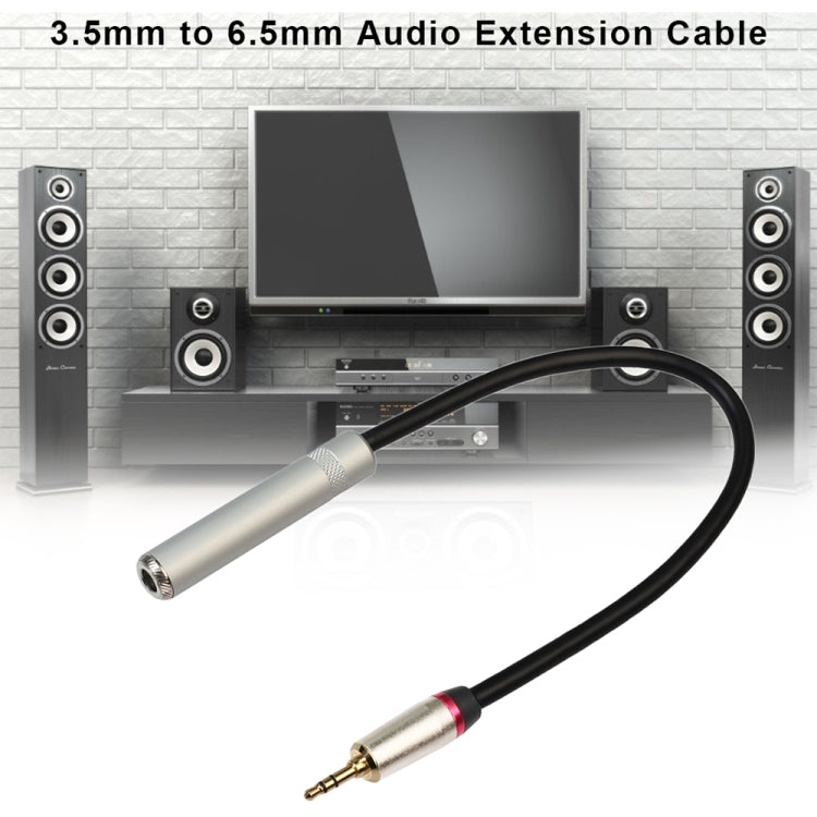 REXLIS TC128MF 3,5-mm-Stecker auf 6,5-mm-Klinkenbuchse Audio-Adapterkabel, Länge: 60 cm