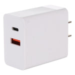 24W PD + QC3.0 Schnellladegerät Netzadapter, US-Stecker, 24W US-Stecker
