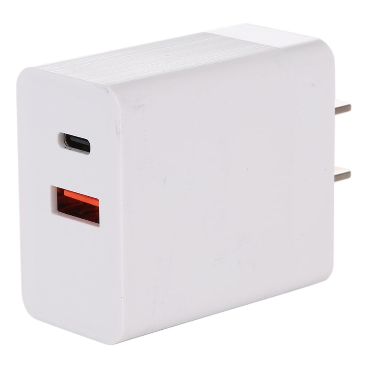 24W PD + QC3.0 Schnellladegerät Netzadapter, US-Stecker, 24W US-Stecker