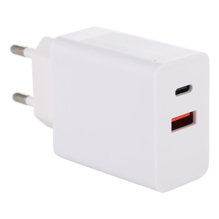 24W PD + QC3.0 Schnellladegerät Netzadapter Steckeradapter EU Stecker, 24W EU Stecker