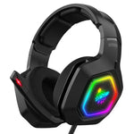 ONIKUMA K10 3,5mm Computer Gaming kabelgebundenes Headset mit RGB-LED-Beleuchtung, K10
