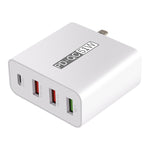 WLX-A6 4-Port USB-Reiseladegerät mit Schnellladefunktion, US-Stecker