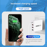 WLX-A6 4 Ports Quick Charging USB-Reiseladegerät Netzteil, AU-Stecker, AU-Stecker