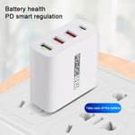 WLX-A6 4 Ports Quick Charging USB-Reiseladegerät Netzteil, AU-Stecker, AU-Stecker