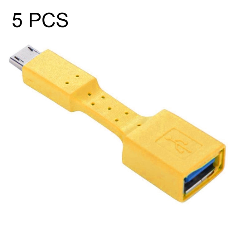 5x Micro-USB-Stecker auf USB 3.0-Buchse OTG-Adapter, Micro-USB auf USB 3.0