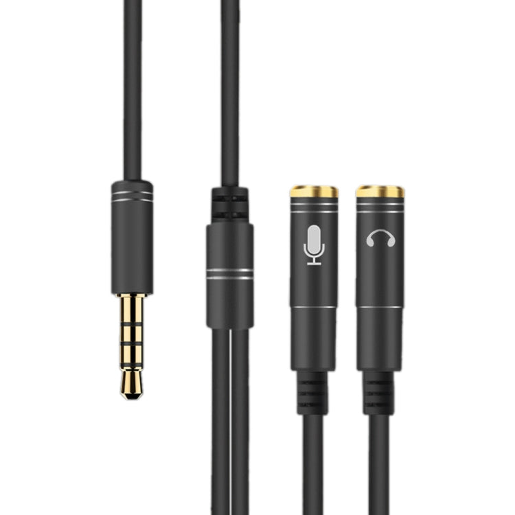 2 in 1 3,5mm Stecker zu Doppel 3,5mm Buchse TPE Hochflexibles Audiokabel Splitter, Kabellänge: 32cm