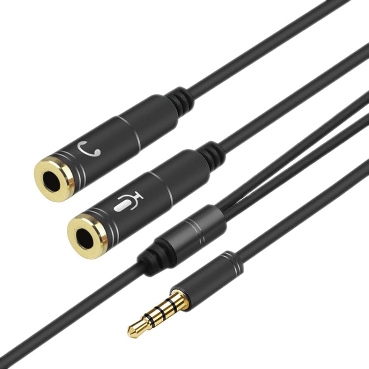 2 in 1 3,5mm Stecker zu Doppel 3,5mm Buchse TPE Hochflexibles Audiokabel Splitter, Kabellänge: 32cm