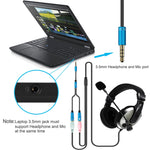 2 in 1 3,5mm Stecker zu Doppel 3,5mm Buchse TPE Hochflexibles Audiokabel Splitter, Kabellänge: 32cm