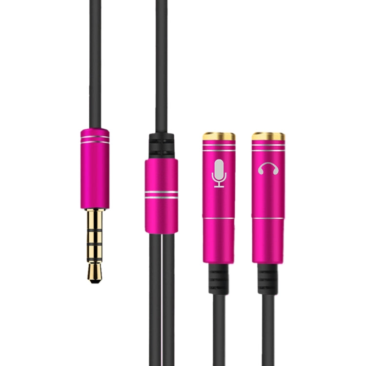 2 in 1 3,5mm Stecker zu Doppel 3,5mm Buchse TPE Hochflexibles Audiokabel Splitter, Kabellänge: 32cm