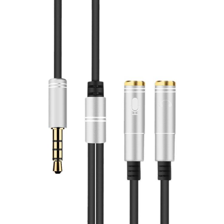 2 in 1 3,5mm Stecker zu Doppel 3,5mm Buchse TPE Hochflexibles Audiokabel Splitter, Kabellänge: 32cm