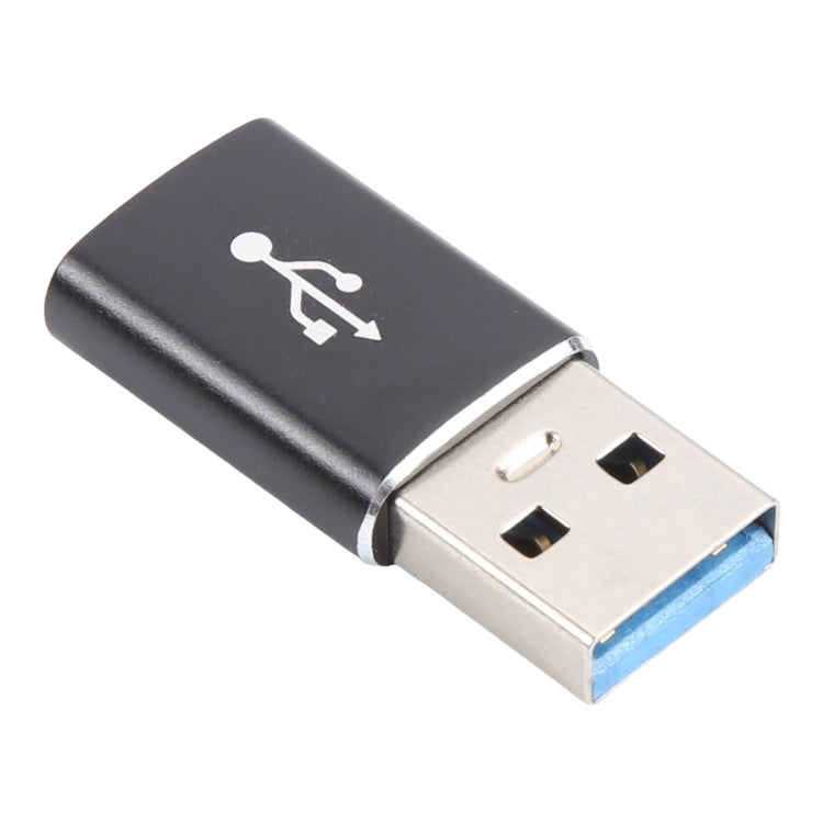 3 Stk. USB-C / Typ-C Buchse auf USB 3.0 Stecker Aluminiumlegierungsadapter, unterstützt Lade- und Übertragungsdaten, USB 3.0