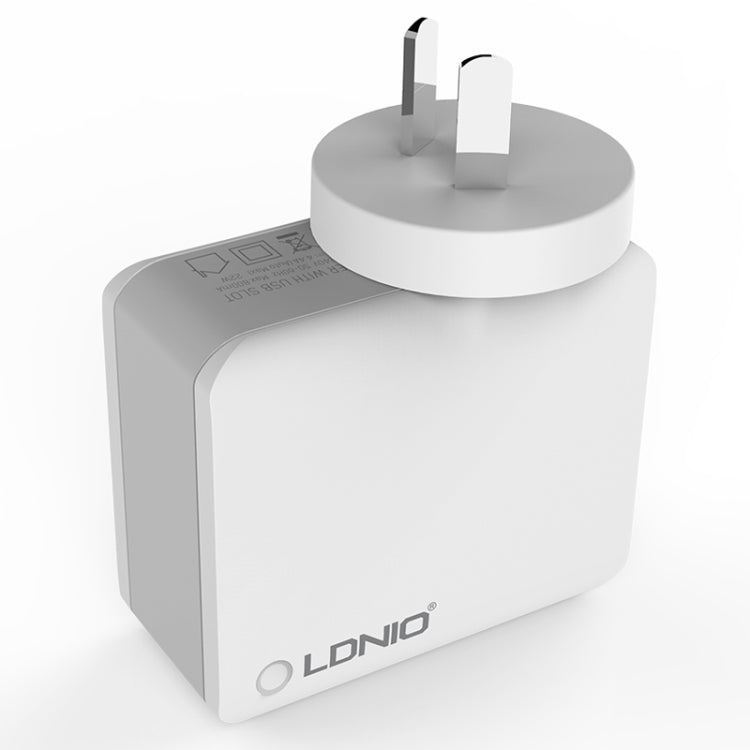 LDNIO A4403 4.4A Smart Travel Charger mit 4 USB-Ports, EU-Stecker, SAS5293AU, SAS5293EU, SAS5293UK, SAS5293US
