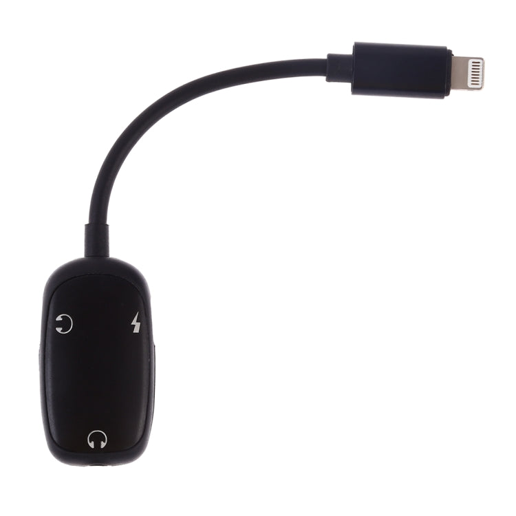 8-Pin zu 8-Pin Ladeanschluss + 8-Pin Ohrhöreranschluss + 3,5mm Audioanschluss Ohrhöreradapter, Silber, Schwarz, Pink, Gold, Rot