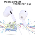 3,5mm Stecker In-Ear Kabelgebundener Ohrhörer mit Mikrofon, Kabellänge: ca. 1,2m, 3,5mm