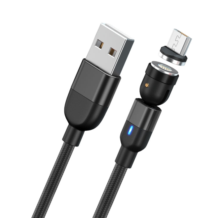 2m 3A Ausgang USB auf Micro-USB 540 Grad drehbares magnetisches Datensynchronisations-Ladekabel, 2m Micro-USB