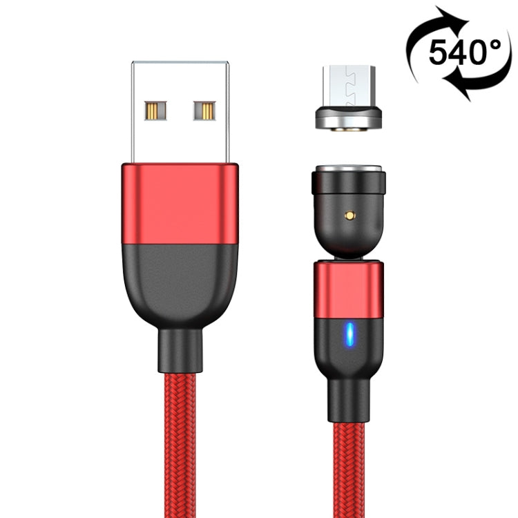2m 3A Ausgang USB auf Micro-USB 540 Grad drehbares magnetisches Datensynchronisations-Ladekabel, 2m Micro-USB