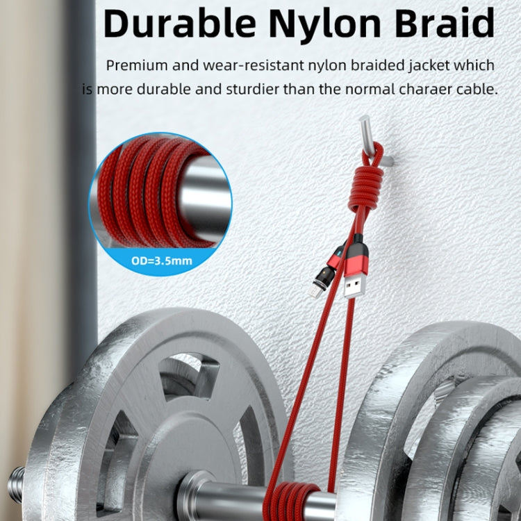 2m 3A Ausgang USB auf Micro-USB 540 Grad drehbares magnetisches Datensynchronisations-Ladekabel, 2m Micro-USB