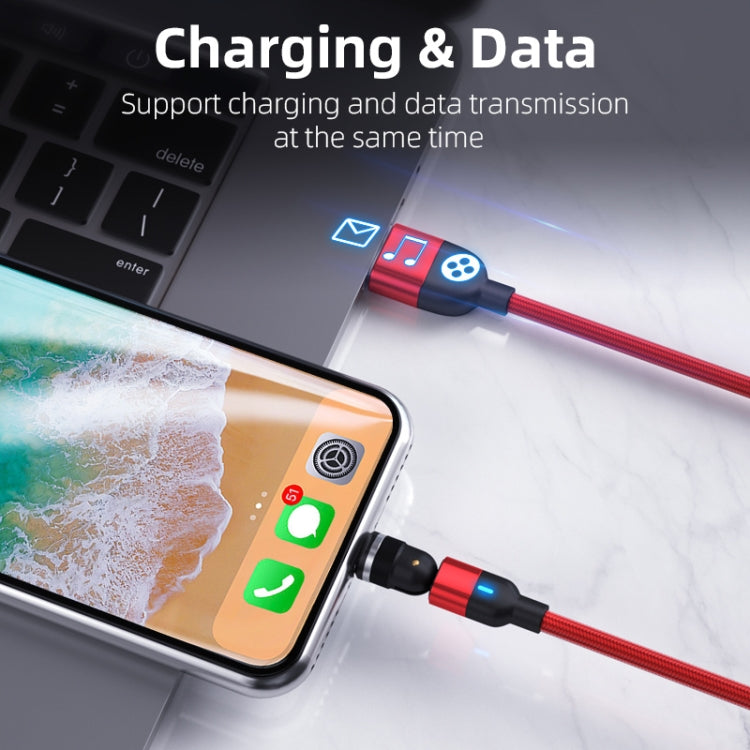 2m 3A Ausgang USB auf Micro-USB 540 Grad drehbares magnetisches Datensynchronisations-Ladekabel, 2m Micro-USB