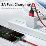 2m 3A Ausgang USB auf Micro-USB 540 Grad drehbares magnetisches Datensynchronisations-Ladekabel, 2m Micro-USB