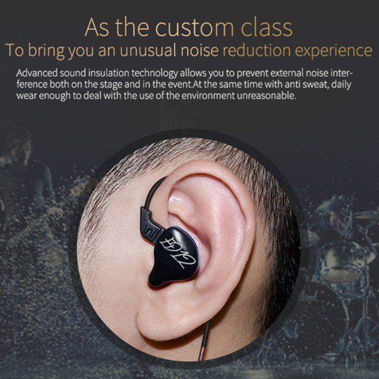 KZ ED12 3,5mm Klinken-Hängeohr Sportdesign In-Ear Stil Kabelsteuerung Kopfhörer, Kabellänge: 1,2m, ED12