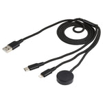 Für iPhone / Apple Watch 3 in 1 8 Pin + Type-C / USB-C + Magnetische Ladestation Multifunktions-Ladekabel, Länge: 1m, 3 in 1