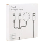 Für iPhone / Apple Watch 3 in 1 8 Pin + Type-C / USB-C + Magnetische Ladestation Multifunktions-Ladekabel, Länge: 1m, 3 in 1
