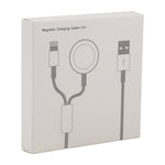 Für iPhone / Apple Watch 2 in 1 8 Pin + Magnetische Ladestation Multifunktions-Ladekabel, Länge: 1m, 2 in 1