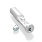 C1 Bluetooth 5.0 TWS Rundes Schornstein-Touch-Digitalanzeige True Wireless Bluetooth-Kopfhörer mit Ladebox, Rundes Schornstein