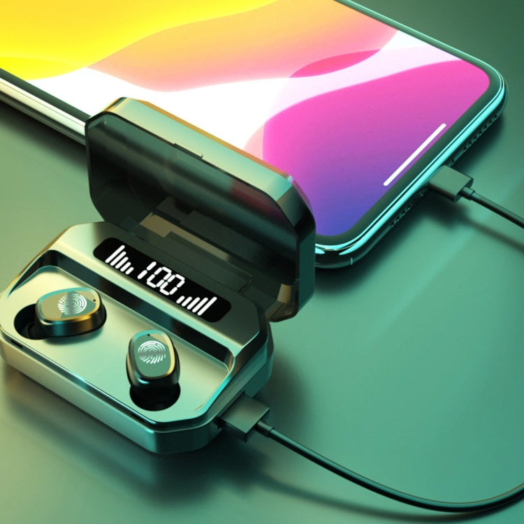 M8 Bluetooth 5.0 TWS Touch Digitalanzeige True Wireless Bluetooth-Kopfhörer mit Ladebox