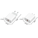 M117 2.4A Einzelner USB-Port Flash Charger Reiseladegerät, EU-Stecker, Einzel-USB