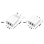 M117 2.4A Dual-USB-Port Flash-Ladegerät Reiseladegerät, EU Stecker, Dual USB