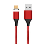 M11 3A USB zu Micro-USB Nylon geflochtenes magnetisches Datenkabel, Kabellänge: 1m, Micro-USB