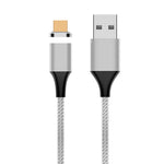M11 3A USB zu Micro-USB Nylon geflochtenes magnetisches Datenkabel, Kabellänge: 1m, Micro-USB