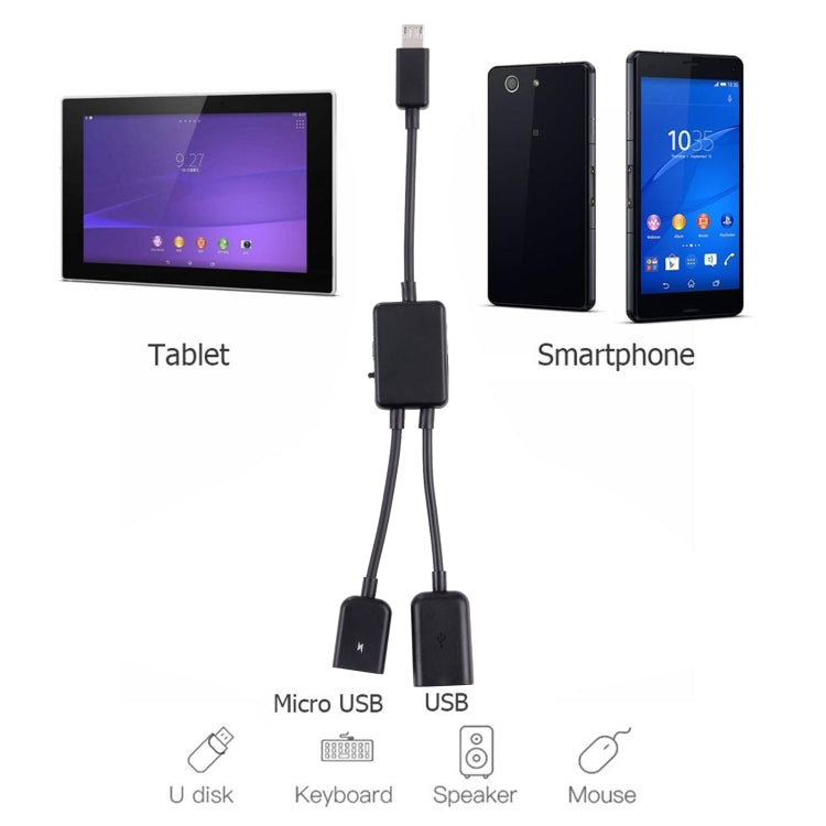 1 zu 2 Micro USB OTG Adapterkabel