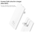 Original Huawei 66W GaN Ultradünnes Reise-Ladegerät Netzteil mit Typ-C / USB-C Kabel