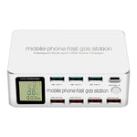 818D 8 in 1 Multifunktionale USB-Ladestation Intelligente Steckdosenhalterung Ständer