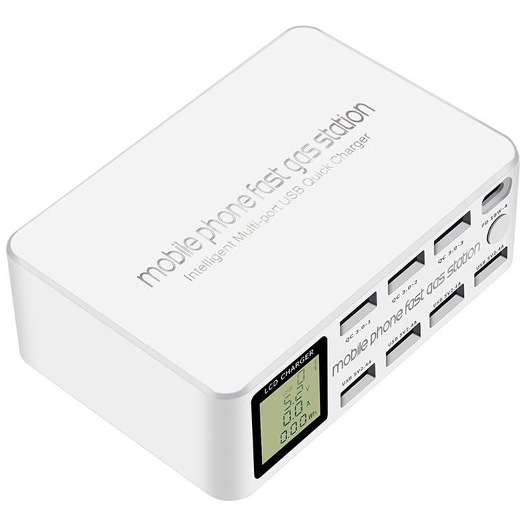818D 8 in 1 Multifunktionale USB-Ladestation Intelligente Steckdosenhalterung Ständer