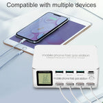 818D 8 in 1 Multifunktionale USB-Ladestation Intelligente Steckdosenhalterung Ständer