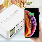 818D 8 in 1 Multifunktionale USB-Ladestation Intelligente Steckdosenhalterung Ständer